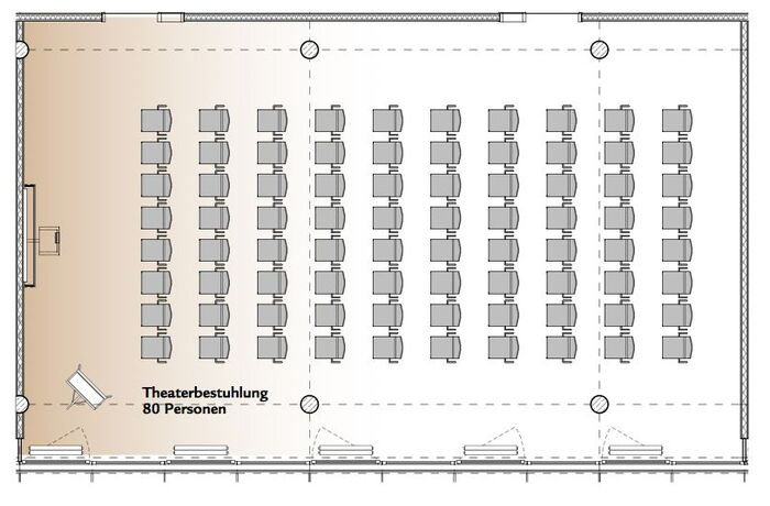 Theaterbestuhlung Raum Oberpfalz - SVG Seminarraumzentrum